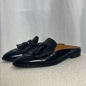 Everlane “Original” Black Tassel Loafer Mules